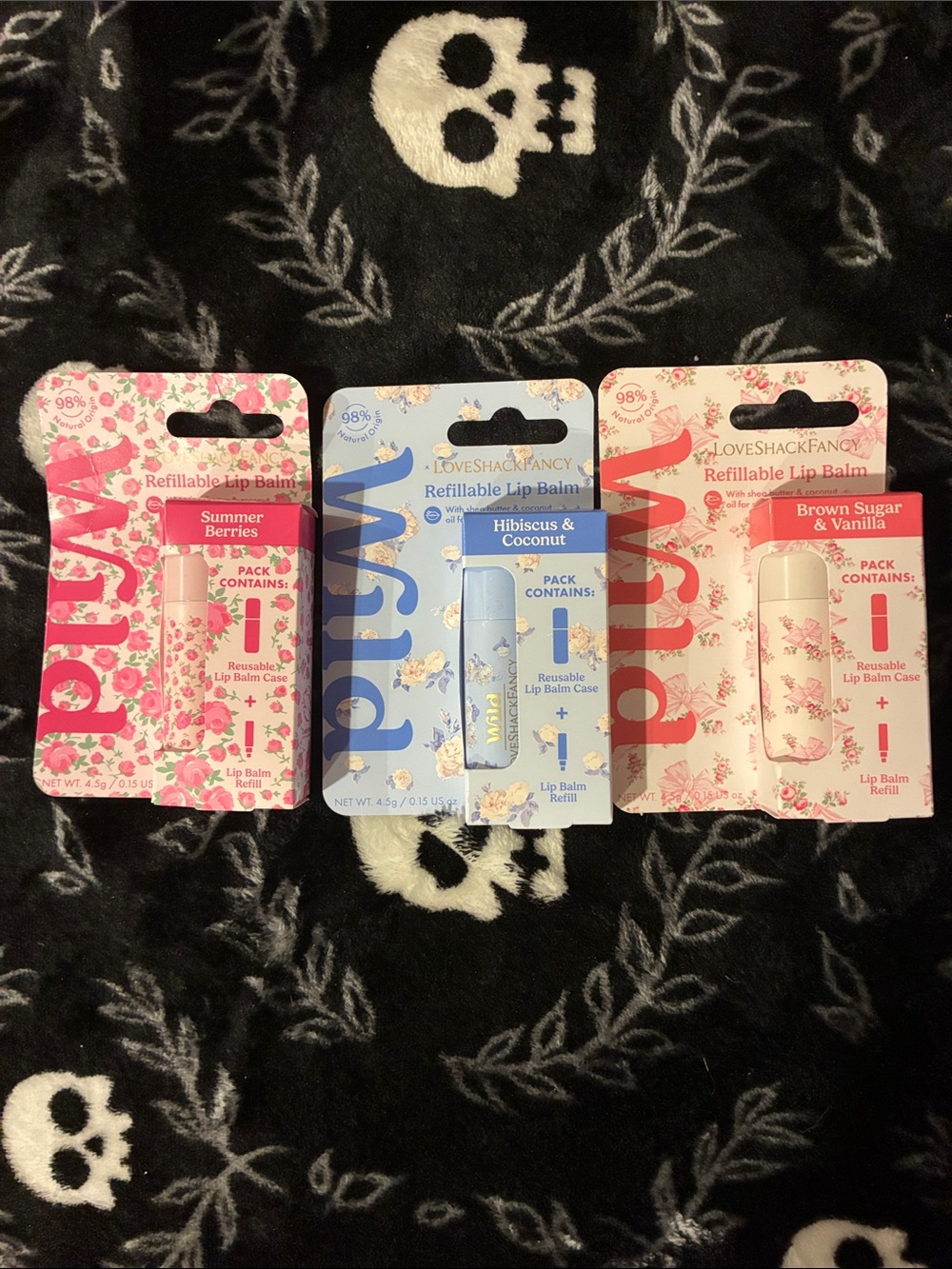 Love Shack Fancy 3 Refillable Lip Balms